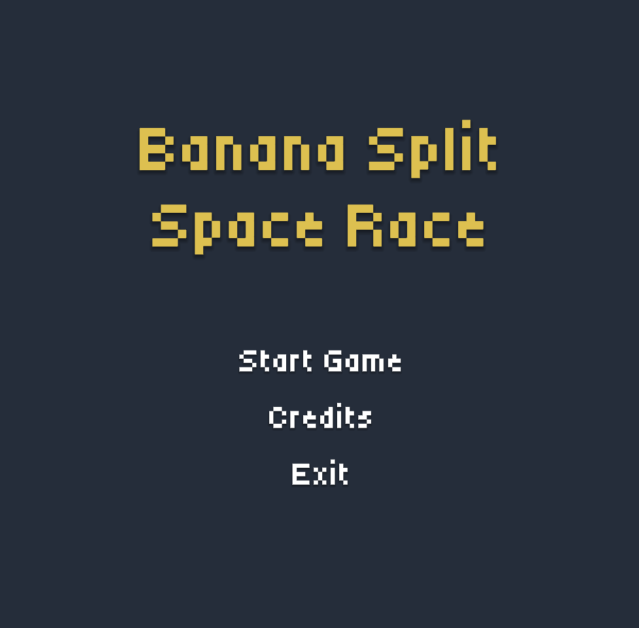 Banana Split Race Main Menu